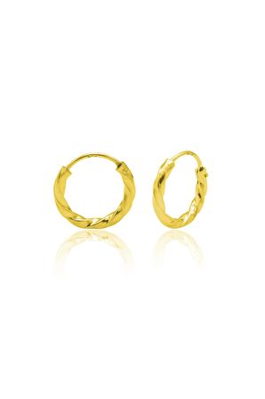 Dorika Model Halka Gümüş Küpe 14-mm 201020863