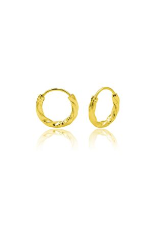 Dorika Model Halka Gümüş Küpe 12-mm 201020865