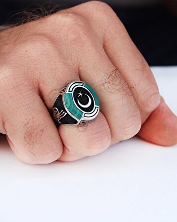 Ayyıldız Model Erkek Gümüş Yüzük 201021473