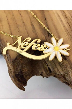 Papatya Model 925 Ayar Gümüş İsimli Kolye 201021981