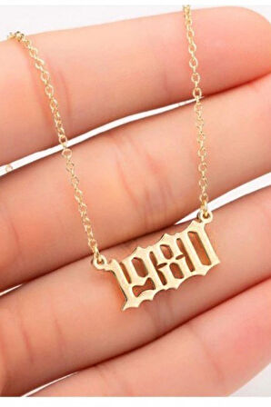 Kişiselleştirilebilir 925 Ayar Gümüş Tarih Kolye 201021982