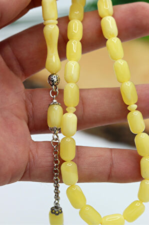 Sarı Kapsül Kesim Beyrut Damla Benzetmesi Toz Kehribar Tesbih 201022241