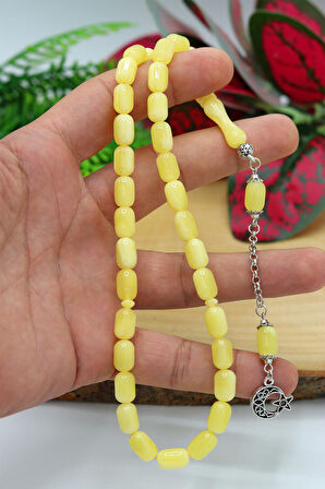 Sarı Kapsül Kesim Beyrut Damla Benzetmesi Toz Kehribar Tesbih 201022241