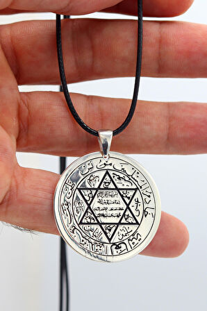 Hz. Süleyman Mührü El İşçilikli 925 Ayar Gümüş Kolye 201022568