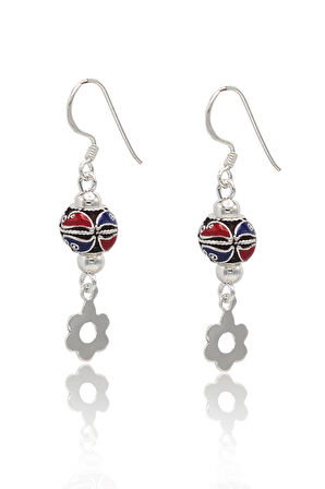 Yonca Yöresel Desen 925 Ayar Gümüş Kadın Küpe 201022865