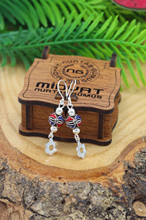 Yonca Yöresel Desen 925 Ayar Gümüş Kadın Küpe 201022865