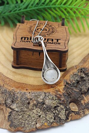 Ay Taşı Kadın Gümüş Otantik Kolye 201022874