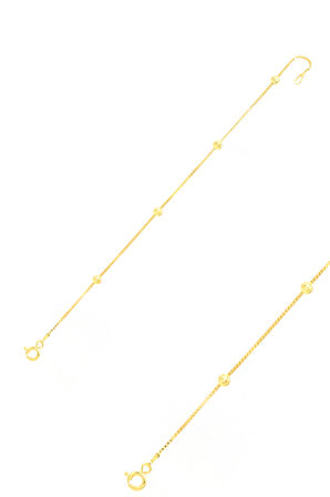 Toplu Dorika Model Gold Kaplama 925 Ayar Gümüş Bileklik 201022973