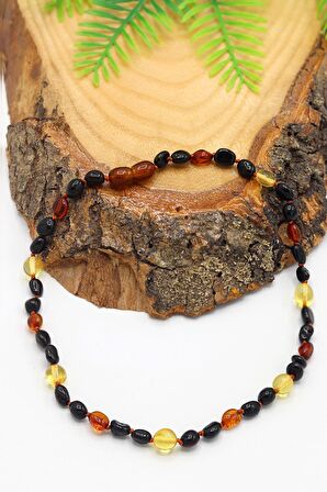 Orijinal Damla Kehribar Çocuk Kolyesi 201022999