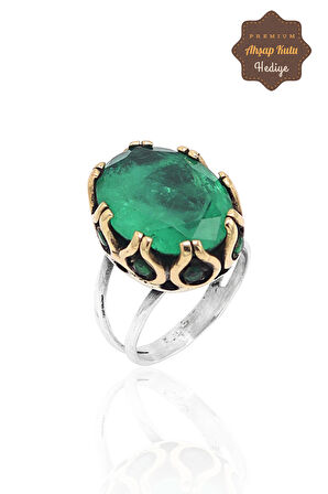 Paraiba Taşlı El işçiliği Otantik Gümüş Üçlü Set 201023381