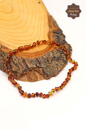 Orijinal Ukrayna Damla Kehribar Çocuk Kolyesi 201023496