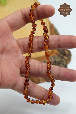 Orijinal Ukrayna Damla Kehribar Çocuk Kolyesi 201023496