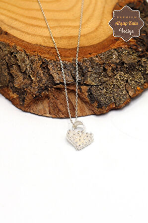 Bereket Kalp Tasarım 925 Ayar Gümüş Saf Telkari Kolye 201023531