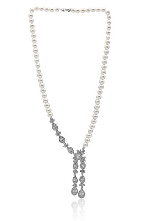 İnci Taşlı Damla Model 925 Ayar Gümüş Dörtlü Set 201023537