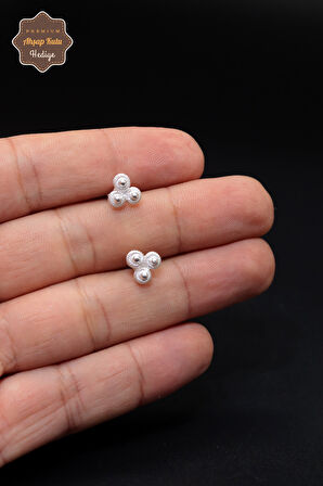 Kişniş Bereket Tasarım 925 Ayar Gümüş Telkari Kadın Küpe 201023953