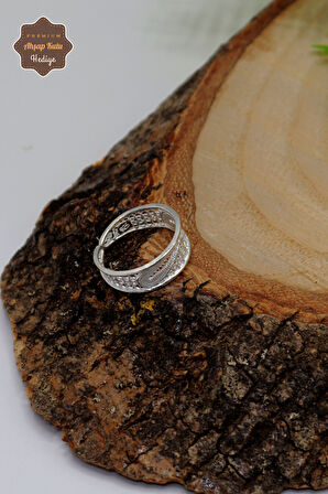 Çiçek Alyans Model El işçiliği 925 Ayar Gümüş Telkari Kadın Yüzük 201023969