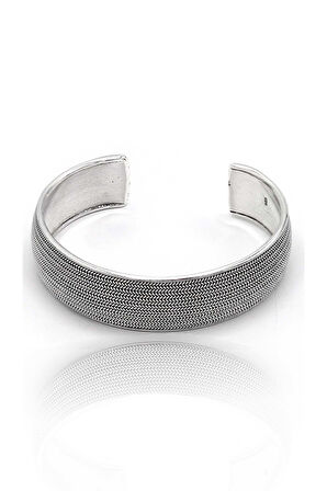 Hasır Model 925 Ayar Saf Gümüş Unisex Hasır Bilezik 201024393