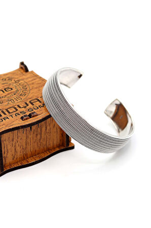 Hasır Model 925 Ayar Saf Gümüş Unisex Hasır Bilezik 201024393