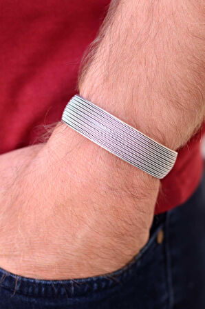 Hasır Model 925 Ayar Saf Gümüş Unisex Hasır Bilezik 201024393