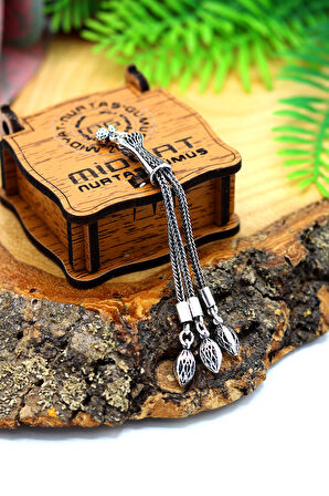 Sallantılı Kaftan Model 925 Ayar Gümüş Tesbih Püsükülü 201024404