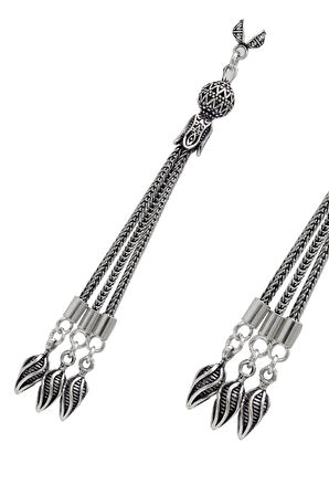 Sallantılı 3'lü İvme Model 925 Ayar Gümüş Tesbih Püsükülü 201024406