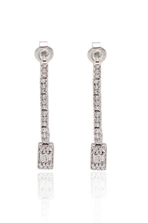 Zirkon Taşlı Baget Model 925 Ayar Gümüş Dörtlü Kadın Set 201024460