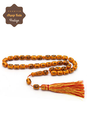 Açık Kahverengi Kapsül Kesim Aslan Model Sıkma Bağa Tesbih 201024577