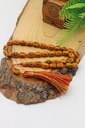 Açık Kahverengi Kapsül Kesim Aslan Model Sıkma Bağa Tesbih 201024577