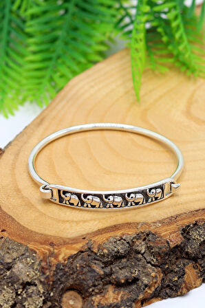 Fil Tasarım Model 925 Ayar Saf Gümüş Unisex Hasır Bilezik 201024582