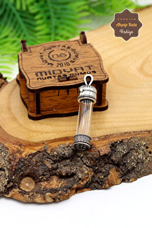 925 Ayar Gümüş Ayetli Silindir Kolye 201024584