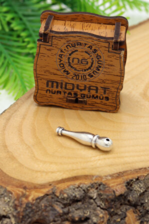 Sade Şık Tasarım İşlemeli 925 Ayar Gümüş Tesbih İmamesi 201024590