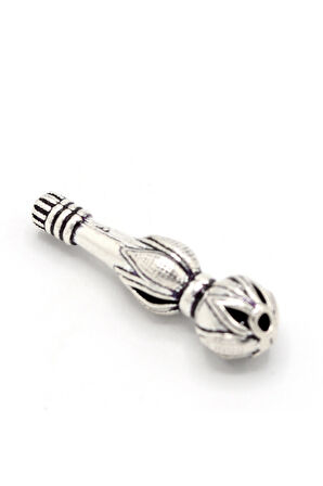 Lale Tasarım İşlemeli 925 Ayar Gümüş Tesbih İmamesi 201024592