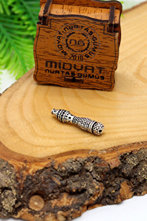 Galata Kulesi Tasarım İşlemeli 925 Ayar Gümüş Tesbih İmamesi 201024593