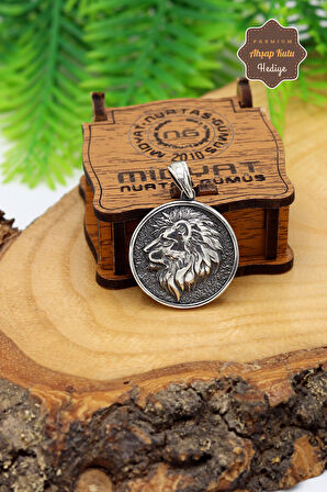 Aslan Tasarım 925 Ayar Gümüş Erkek Kolye 201024601