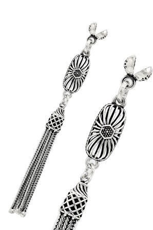 İşlemeli Kapsül Model 925 Ayar Gümüş Tesbih Püsükülü 201024618