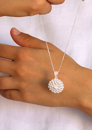 3 Sıra Bereket Model 925 Ayar Saf Gümüş Telkari Kadın Kolye 201024643