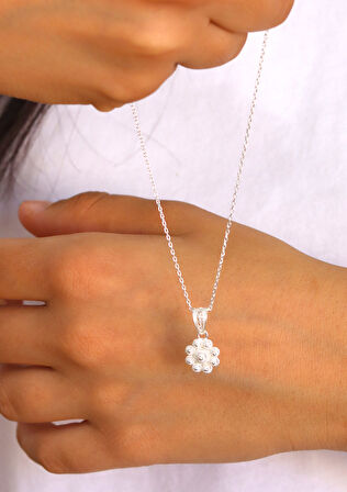 Minik Bereket Model 925 Ayar Saf Gümüş Telkari Kadın Kolye 201024661