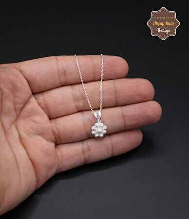 Minik Bereket Model 925 Ayar Saf Gümüş Telkari Kadın Kolye 201024661