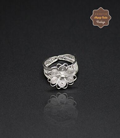 Papatya Model El işçiliği 925 Ayar Gümüş Telkari Kadın Yüzük 201024677