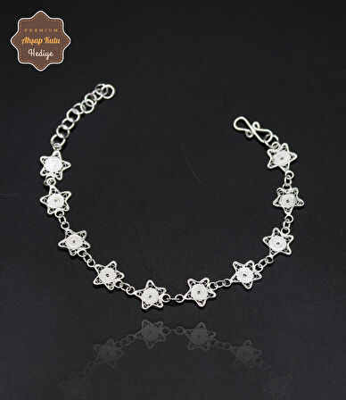 Yıldız Tasarım 925 Ayar Gümüş Telkari Kadın Bileklik 201024688