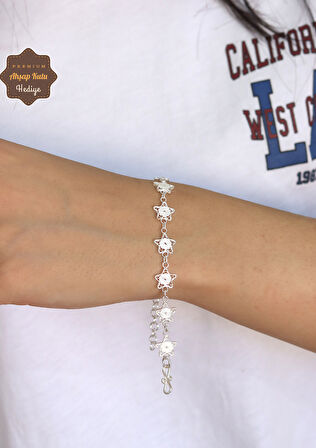 Yıldız Tasarım 925 Ayar Gümüş Telkari Kadın Bileklik 201024688