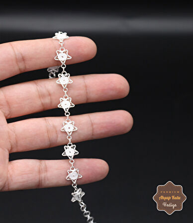 Yıldız Tasarım 925 Ayar Gümüş Telkari Kadın Bileklik 201024688