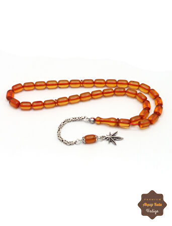 Kahverengi Kapsül Kesim Sıkma Kehribar Tesbih 201024703