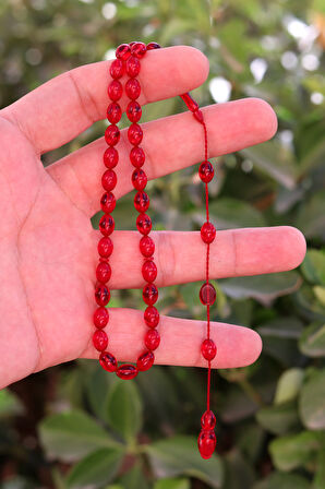 Kırmızı Arpa Kesim Özel Sistem Ateş Kehribar Tesbih 201024761