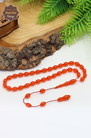 Hareli Turuncu Arpa Kesim Özel Sistem Ateş Kehribar Tesbih 201024763