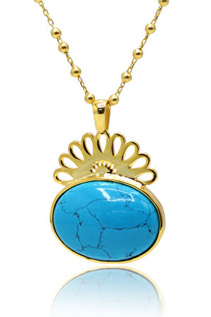 Melek Halef Dizi Gözyaşı Kolyesi 925 Ayar Saf Gümüş Telkari Kadın Kolye 201024777