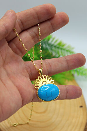 Melek Halef Dizi Gözyaşı Kolyesi 925 Ayar Saf Gümüş Telkari Kadın Kolye 201024777