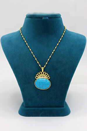 Melek Halef Dizi Gözyaşı Kolyesi 925 Ayar Saf Gümüş Telkari Kadın Kolye 201024777