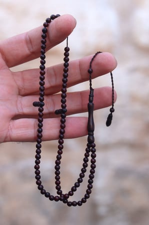 Koyu Kahve Renkli 6 mm 99'luk Kuka Namaz Tesbihi 201025871