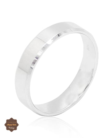Sade Model 925 Ayar Saf Gümüş Alyans Yüzük 201025899